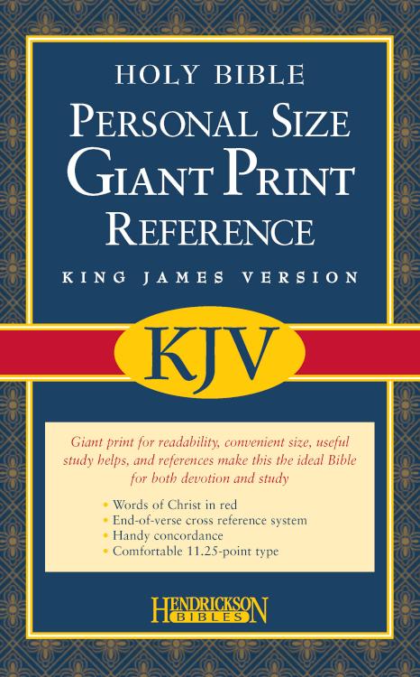 Personal Size Giant Print Reference Bible