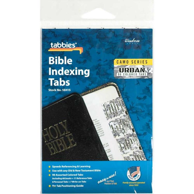 Urban Camo Bible Tabs