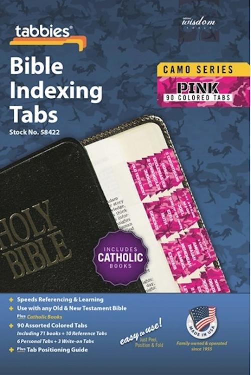 Pink Camo Bible Tabs Plus Catholic Books