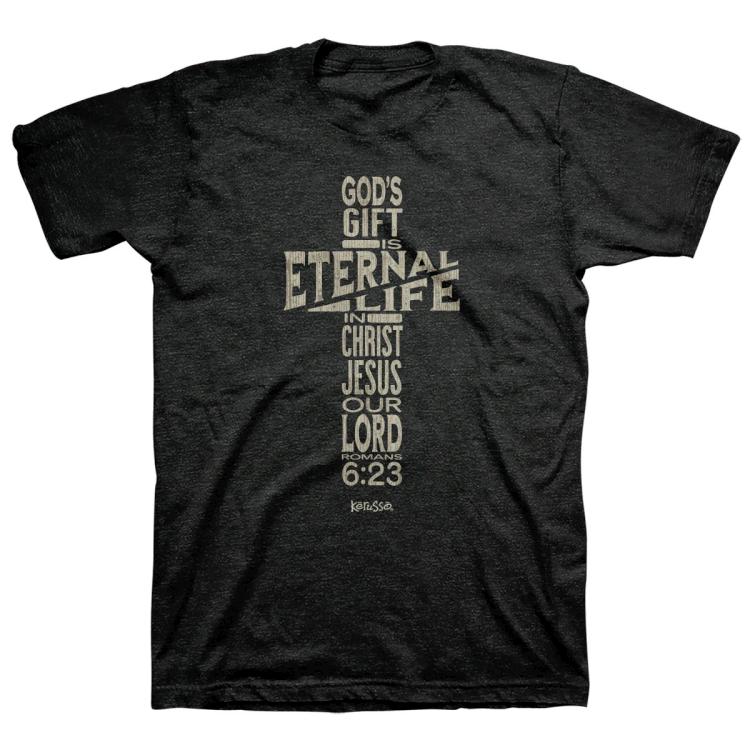 Kerusso Eternal Life Cross (Large T-Shirt)