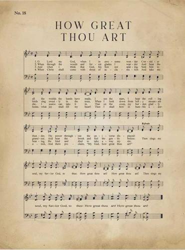 How Great Thou Art Canvas