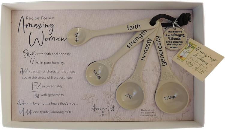 Amazing Woman Measuring Spoon Set Of 4 Gift Box