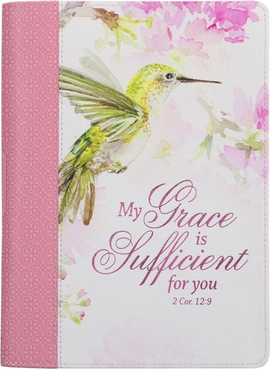 My Grace Is Sufficient For You Journal With Zipper Closure