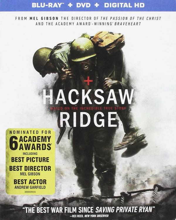 Hacksaw Ridge DVD Plus Blu Ray Plus Digital Ultraviolet (DVD)